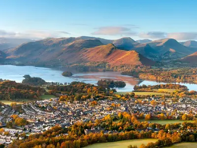 an aerial view of lochalsh and the town of lochaber at Hedgehog Meadows in Waverton