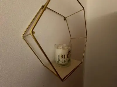 a glass cup on a shelf in a wall at Scotch Terrace - 3 Bedrooms - Sleeps 6 in Whitehaven
