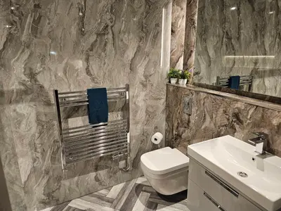 a bathroom with a toilet and a sink at Carlisle City Centre The Wash House in Carlisle