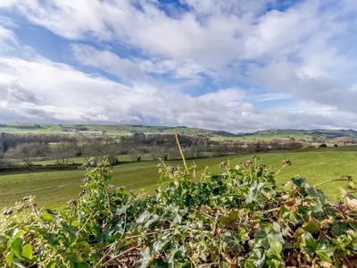 a field of green grass with a blue sky and clouds at 3 Bed in Auldgirth 77430 in Auldgirth