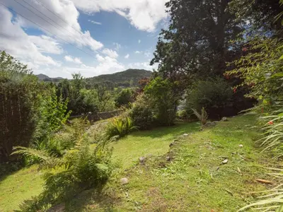 a grassy hill with trees and bushes on it at 3 Bed in Eskdale SZ416 in Santon Bridge