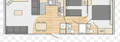 a drawing of a floor plan of a house at Hillingworth's Hot Tub Retreat - Lochmaben in Dumfries