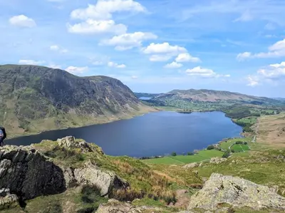 a view of a lake on top of a mountain at 4 Bed in Cockermouth oc-sz037 in Cockermouth