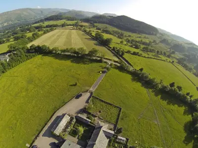 an aerial view of a road in the middle of a field at 1 Bed in Watermillock 94065 in Watermillock