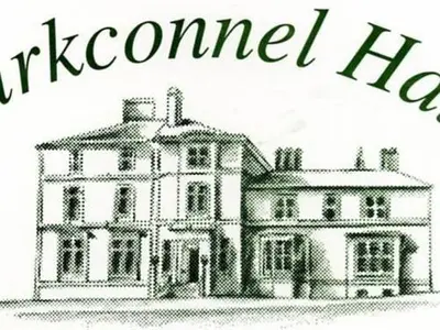 a drawing of a house with the words remembered hug at Kirkconnel Hall Hotel in Lockerbie