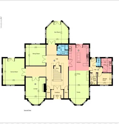 a floor plan of a house at Coylebrae House in Ayr