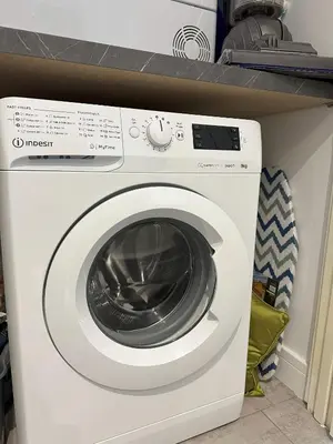 a white washing machine sitting in a kitchen at Chapel Terrace - 2 Bedrooms - Sleeps 4 in Cleator Moor