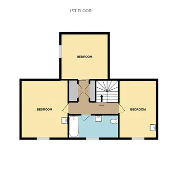 a floor plan of a house at Colbeine in Rockcliffe