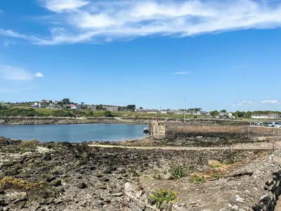 a bridge over a body of water at Ninians Landing in Kirkcudbright