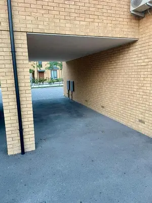 an empty garage in a brick building at Middle Kent Lux! in Moffat