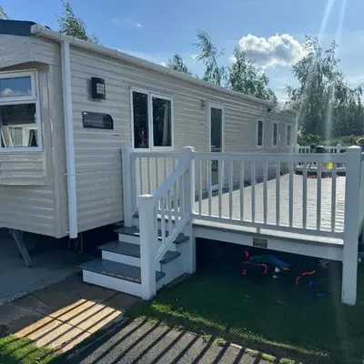 Tattershall caravan with private hot tub
