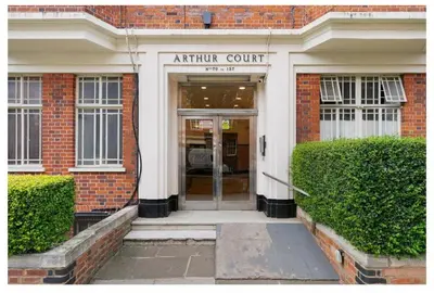 an entrance to an art institute court building at 2 Bedroom Apartment Queensway in Moffat