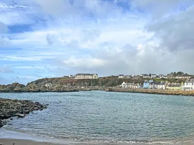 a large body of water with houses on a hill at Douglas - Uk49286 in Stranraer