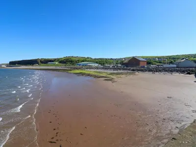 a view of the beach from the shoreline at Lowther Penthouse in Whitehaven