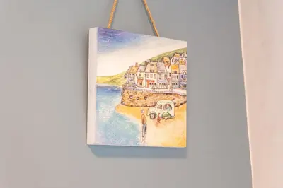 a picture of a painting hanging on a wall at 2 Bed, Ground Floor Flat, Carlisle in Carlisle