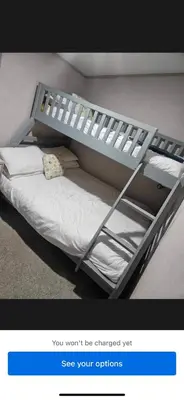 a picture of a bunk bed in a room at Loch View 30 in Stranraer