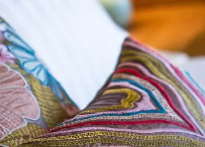 a close up of a close up view of a persons tie at Spacious holiday home with stunning sea views in Whiting Bay