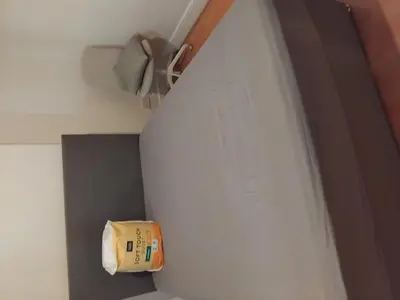 a small bathroom with a toilet in a room at A room in a house in Moffat