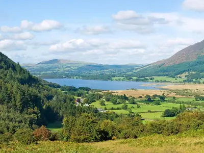 a view of a lake in the hills at 2 Bed in Cockermouth oc-sz431 in Bassenthwaite Lake