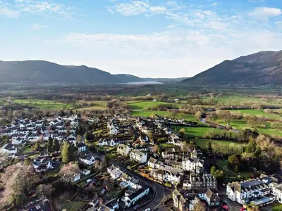 an aerial view of a small town in the mountains at 3 Bed in Portinscale oc-w31059 in Portinscale