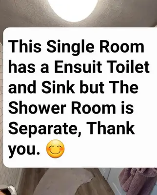 a text message about a single room has aushiki toilet and sink but at Broadlea of Robgill Country Cottage bed and breakfast in Ecclefechan