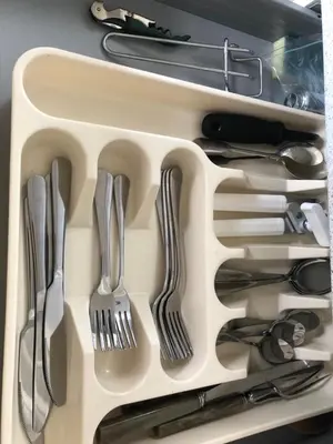 a drawer filled with utensils in a refrigerator at The Annex, countryside escape in Dumfries