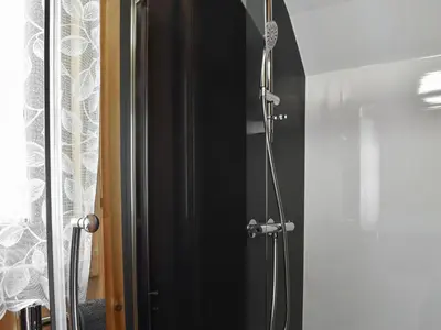 a shower in a bathroom with a glass door at Selker View-Uk1397 in Corney