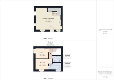 a floor plan of the proposed building of a house at Victory Cottage - Victory Cottage, Cosy village retreat in Chapel Stile