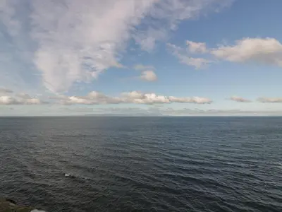 a large body of water with a cloudy sky at Ardlochan Lodge - Culzean Castle in Maybole
