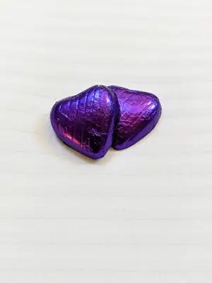 a purple gemstone sitting on top of a table at The Stables - Bankshill in Lockerbie