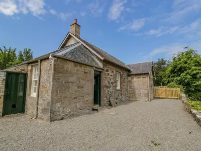 an old brick building with a large driveway at North Firbank - Culzean Castle in Maybole