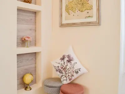 a room with two chairs and a pillow on a wall at Cairnsmore - Uk34533 in Newton Stewart