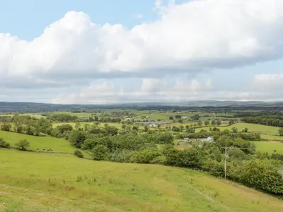a view from the top of a hill at Laird Lodge 4 in Lockerbie