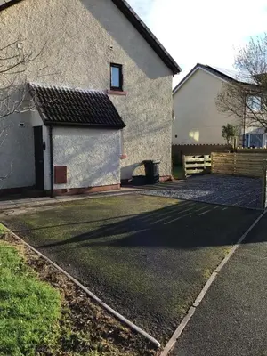 a driveway in front of a house at Bobs plac in Whitehaven
