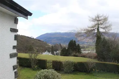a view of a mountain range from a house at Bandol in Braithwaite