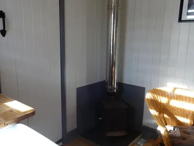 a corner of a room with a toilet in a room at Ryans Retreat, Bowness on Solway perfect for a break when walking Hadrians Wall with a hot tub in Bowness-on-Solway