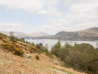 a view of loch ness from a hill at Apartment 1 Latrigg in Keswick