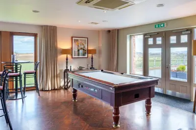 a room with a pool table in a house at 12 Ullswater Suite - Whitbarrow Village in Penruddock