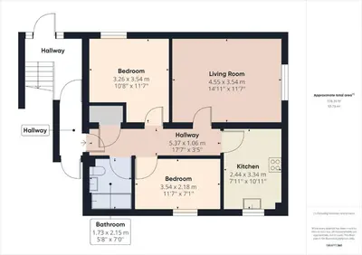 a floor plan of a house at Riverside View in Keswick