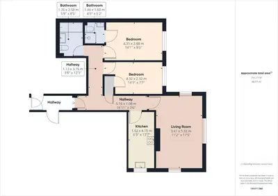 a floor plan of a house at Skiddaw. 20 Greta Grove House in Keswick